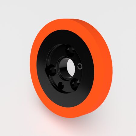 Composite Spec Mount 140mm Roller P110-140, 30mm bore, no key, 140mm OD, 20mm wide, 85 duro