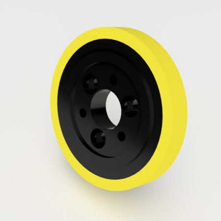 Composite Spec Mount 140mm Roller P120-140, 35mm bore, no key, 140mm OD, 20mm wide, 70 duro