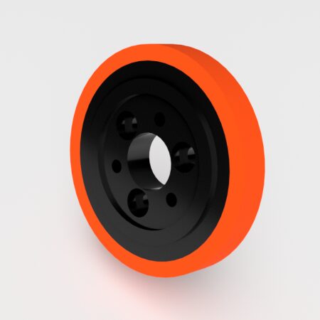 Composite Spec Mount 140mm Roller P120-140, 35mm bore, no key, 140mm OD, 20mm wide, 85 duro