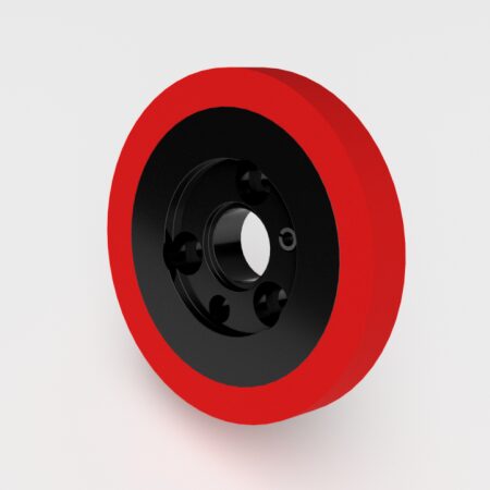 Composite Spec Mount 140mm Roller P110-140, 30mm bore, no key, 140mm OD, 20mm wide, 95 duro