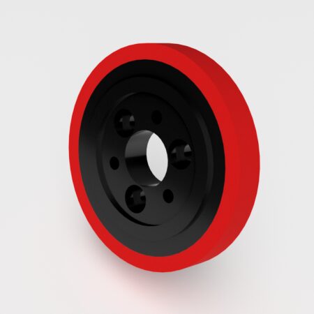 Composite Spec Mount 140mm Roller P120-140, 35mm bore, no key, 140mm OD, 20mm wide, 95 duro