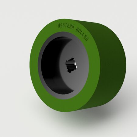 Super Feed Roller PSFH-2, 120mm OD, 60mm wide, 60 duro